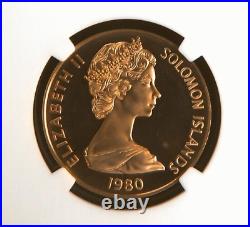 1980 Solomon Islands Gold 100 Dollar Coin Native Art NGC PF 69 ULTRA CAMEO