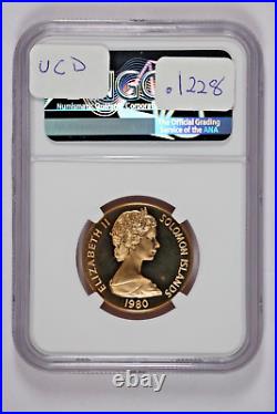 1980 Solomon Islands Gold 100 Dollar Coin Native Art NGC PF 69 ULTRA CAMEO