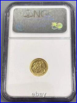 1984 ISLE OF MAN Gold Proof 1/20 Angel. NGC PF 70 TOP POP? . POP ONLY 41