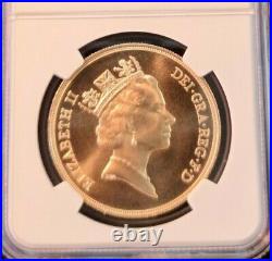 1985 Great Britain Gold 5 Sovereign Ngc Ms 70 Scarce Perfection Stunning Coin