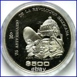 1985 Proof Coinage of Mexico $1000 Gold & $500 Silver Original Box/COA BG112