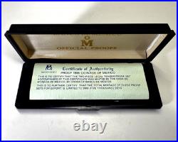 1985 Proof Coinage of Mexico $1000 Gold & $500 Silver Original Box/COA BG112