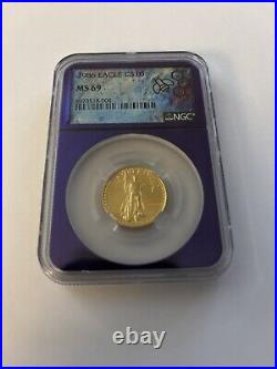 1986 $10 Eagle Gold Coin NGC MS69