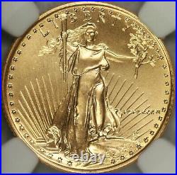 1986 $10 Quarter Ounce Gold Eagle NGC MS69