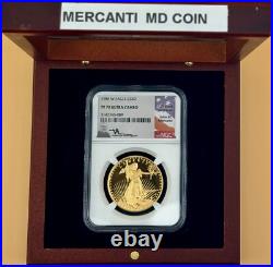 1986 $50 Gold Eagle Ngc Pf70 Ultra Cameo Signed By John Mercanti