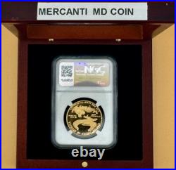 1986 $50 Gold Eagle Ngc Pf70 Ultra Cameo Signed By John Mercanti