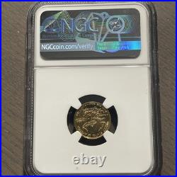 1986 American Eagle $5 Gold Coin MS69 NGC 1/10 Ounce Fine Gold