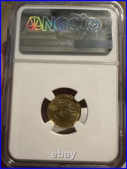 1986 American Gold Eagle 1/10 oz $5 NGC MS69