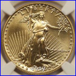 1986 American Gold Eagle $25 Half-Ounce MS 69 NGC 1/2 oz