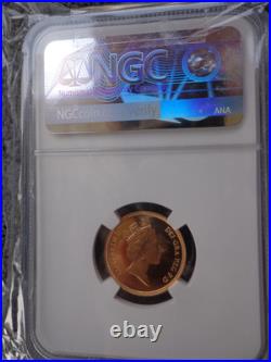 1986 Great Britain United Kingdom PURE GOLD PROOF NGC 69 70 and OGP