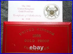 1986 Great Britain United Kingdom PURE GOLD PROOF NGC 69 70 and OGP