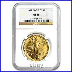 1987 1 oz Gold American Eagle MS-69 NGC SKU #13064