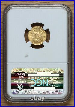 1987 American Gold Eagle $5 1/10 ounce NGC MS 69
