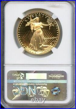 1987 W $50 Gold Eagle NGC Mint Error PF69 UCAM Reverse Struck Thru