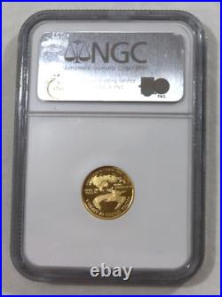 1988 $5 1/10 Gold American Eagle Proof NGC PF70 Ultra Cameo