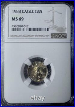 1988 5$ Gold Eagle MS 69