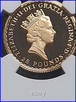 1988 Great Britain 1/4 oz 25 PND Proof Gold Britannia NGC PF-66 NGC