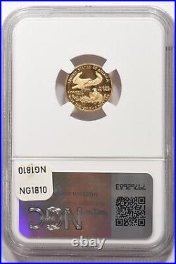 1988-P $5 1/10oz Gold Eagle PROOF NGC PF69 UC NG1810