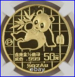 1989 1/2 oz Gold China Panda Proof NGC PF69