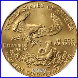 1989 Gold American Eagle $10 NGC MS70 Superb Eye Appeal Strong Strike