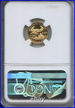 1990 P Gold $5 Eagle NGC PF70 Ultra Cameo