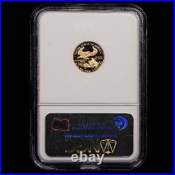 1990-P PROOF 1/10oz Gold Eagle $5 NGC GRADED PF69 ULTRA CAMEO VINTAGE HOLDER