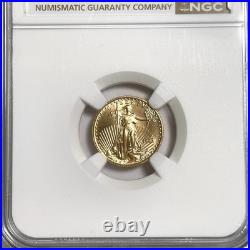 1992 $5 American Gold Eagle 1/10th Oz NGC MS69 Fine Gold US Key Date Coin