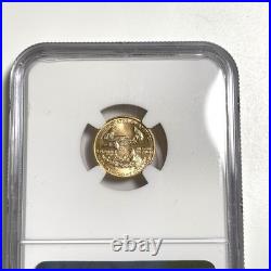 1992 $5 American Gold Eagle 1/10th Oz NGC MS69 Fine Gold US Key Date Coin