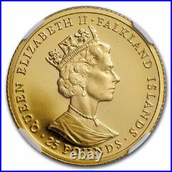 1992 Falkland Islands Gold 25 Pounds PF-69 UCAM NGC SKU#281809