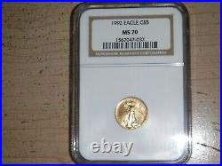 1992 Ms70 $5 Gold Eagle