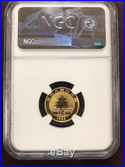 1993 Panda 1/10oz gold coin proof NGC PF68 Ultra Cameo