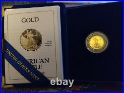 1993 Proof U. S. Gold Eagle $5 Tenth-Ounce 1/10 oz