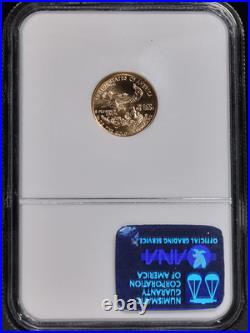 1994 Gold American Eagle $5 NGC MS70 Brown Label Centered 1994 Gold American Eagle $5 NGC MS70 Brown Label Centered