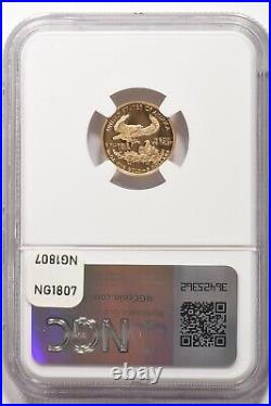 1995-W $5 1/10oz Gold Eagle PROOF NGC PF70 UC NG1807
