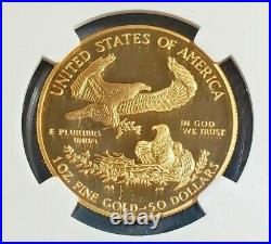1995 W Gold Eagle G$50 1 Oz Gold Pf 70 Ultra Cameo Ngc 3295824-015