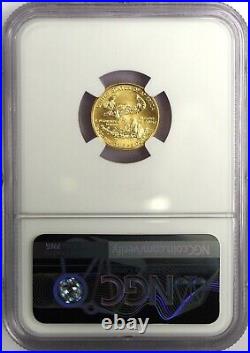 1996 $5 1/10 oz Gold Eagle NGC MS70 Frost (Busiek) Signed Mint Designer Series