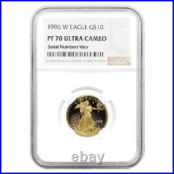 1996 W 1/4 oz $10 Proof Gold American Eagle NGC PF 70 UCAM