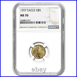 1997 1/10 oz American Gold Eagle MS-70 NGC