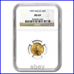 1997 1/10 oz Gold American Eagle MS-69 NGC