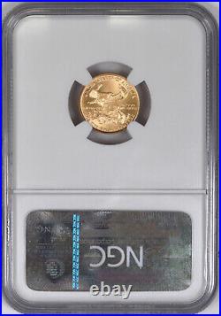 1997 American Gold Eagle 1/10th Ounce / $5 NGC MS70