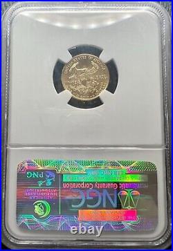 1998 1/10 oz $5 American Gold Eagle Coin NGC MS 70