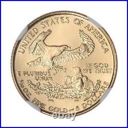 1998 American Gold Eagle 1/10 oz $5 NGC MS69