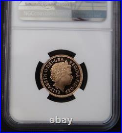 1998 Great Britain 1 Sovereign Pound Gold Proof NGC PF 69 Ultra Cameo