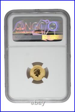 1999 1/20 oz Gold Australia Lunar Rabbit NGC MS 70