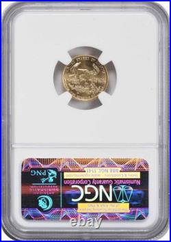 1999 $5 American Gold Eagle MS70 NGC