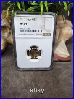 1/10 Oz. Gold 2026 $5 American Eagle Coin NGC MS69