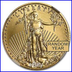 1/10 oz Gold American Eagle MS-70 NGC (Random Year) SKU #83507