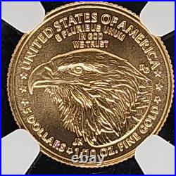1/10 oz gold 2026 $5 American Eagle NGC MS69
