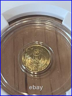 1/200 Oz Egyptian Gold King Tut / Scarab 999 gold Private Issue NGC MS70