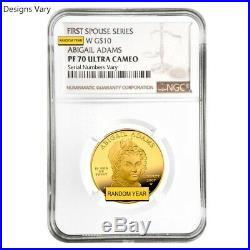 1/2 oz Gold First Spouse Coins NGC/PCGS MS/PF 70 Random Year